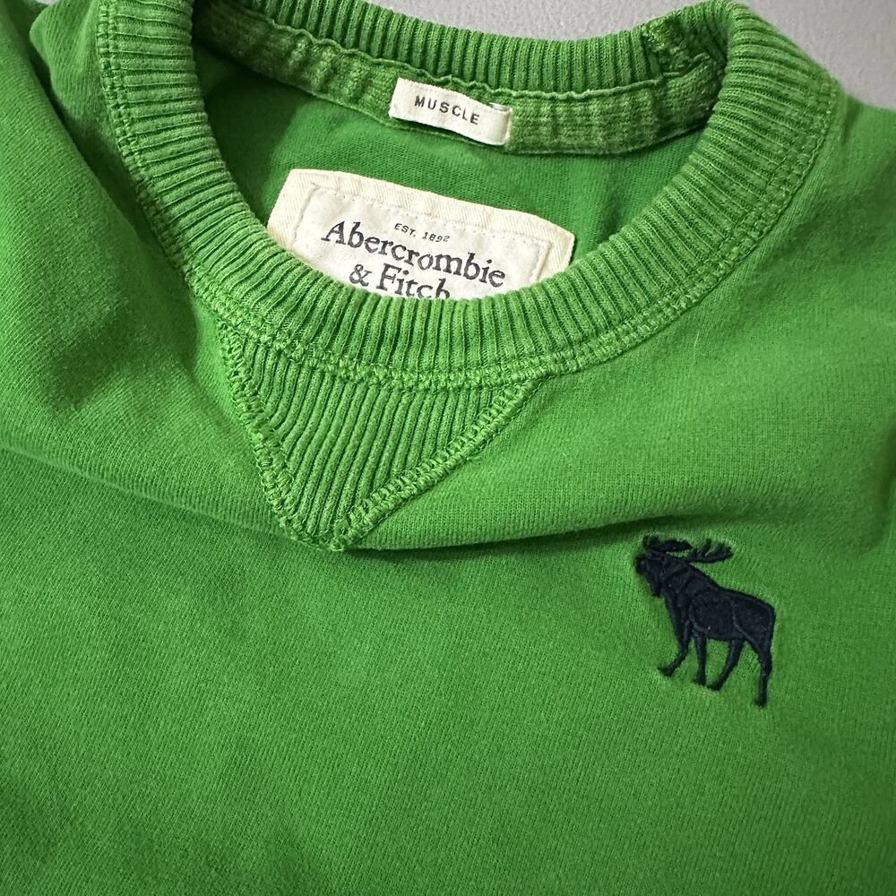 Abercrombie And Fitch Long Sleeved Green Muscle Shirt Men’s Small